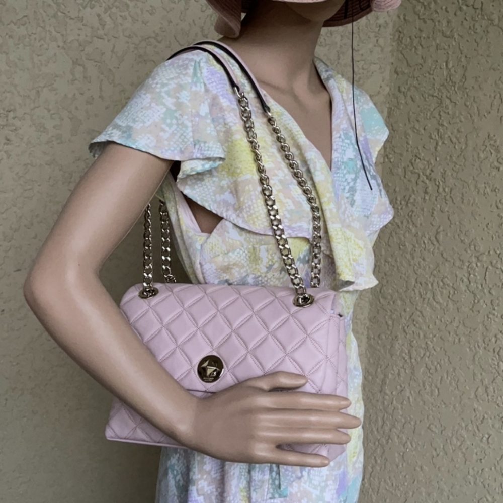 Kate Spade Natalia quilted leather small flap chain cross body WKRU7074 - Picture 7 of 13